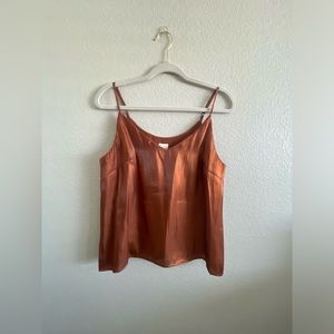 A New Day metallic bronze cami top